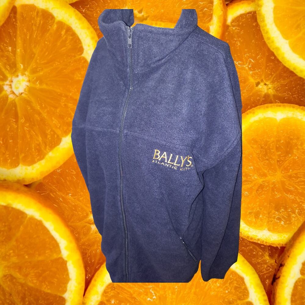 Bally's Casino Atlantic City Fleece Full‎ Zip Jacket Size XL